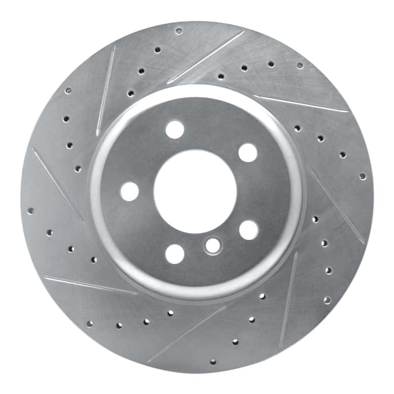 R1 Concepts — R1 10-19 BMW 640I xDrive Convertible Rear Left Drilled & Slotted Silver Brake Rotor
R1 Brake Rotor Drill - view 1