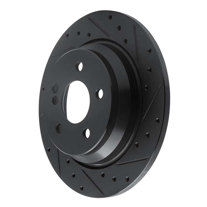 R1 Concepts — R1 07-13 Mercedes-Benz S550 Rear Right Drilled & Slotted Black Brake Rotor
R1 Brake Rotor Drill - view 2