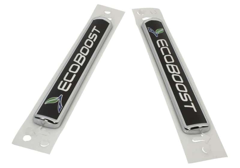 Ford Racing — Ford Racing Black/Silver EcoBoost Emblem 3-1/2in x 9/16in - Set of 2
Emblem - view 12