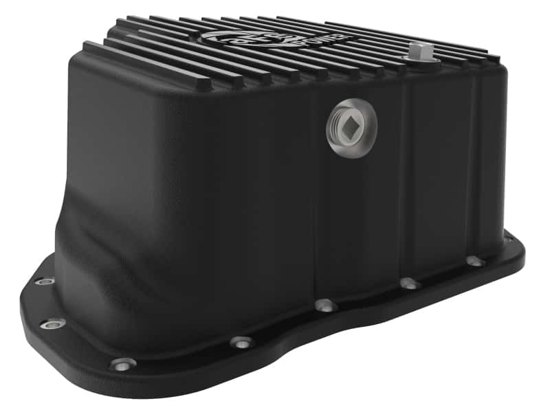 aFe — aFe POWER GM Diesel Trucks 01-10 V8-6.6L (td) Pro Series Engine Oil Pan Black w/ Machined Fins
Engine Oil Pan - view 5