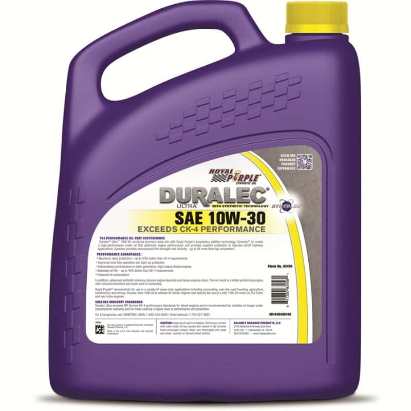 Royal Purple — Royal Purple Duralec Ultra Diesel 10W30 CK-4 Motor Oil - 1 Gallon
Diesel Engine Oil - view 2