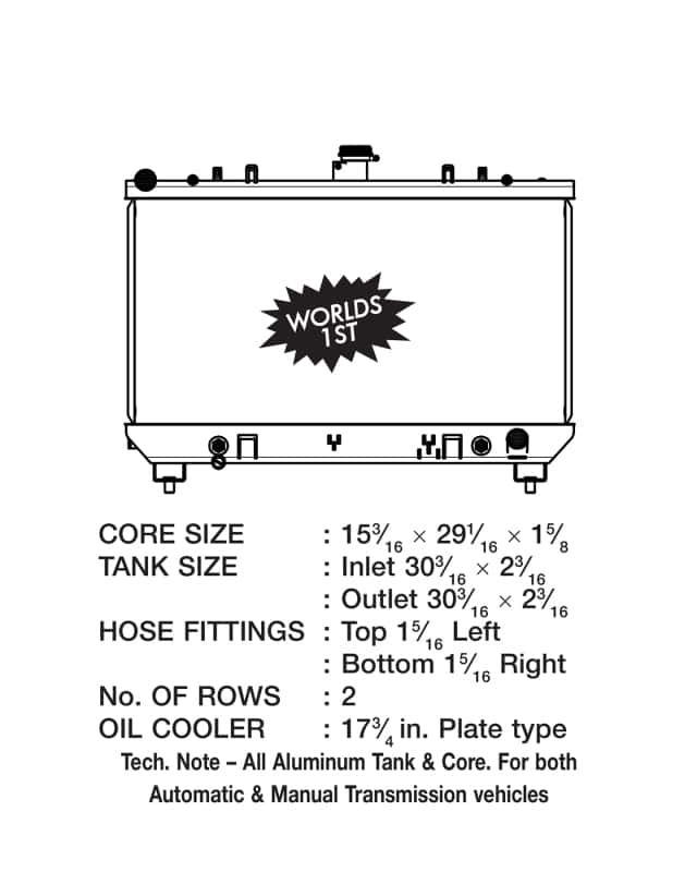 CSF — CSF 10-12 Chevrolet Camaro V8 Radiator
CSF Radiator - view 5