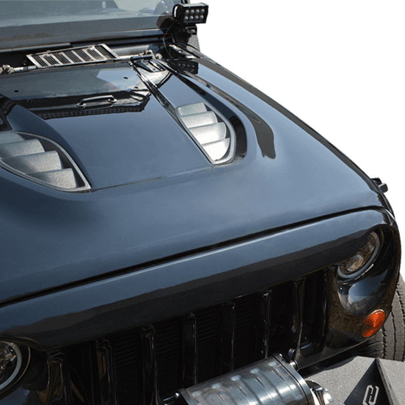 DV8 Offroad — DV8 Offroad 07-18 Jeep Wrangler JK Rubicon 10th Anniversary Replica Hood - view 2