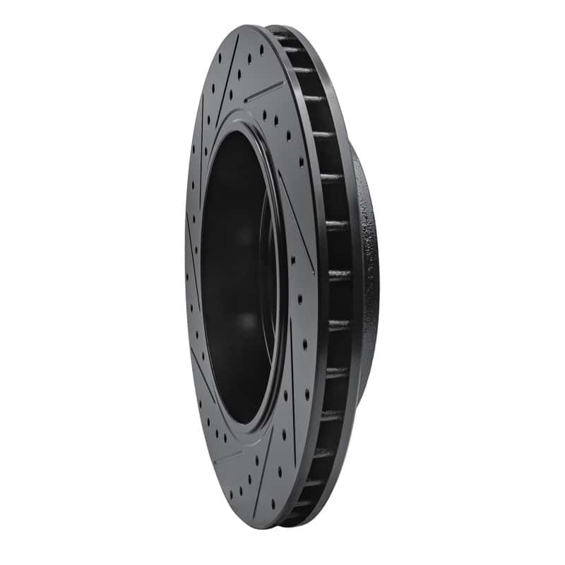 R1 Concepts — R1 06-10 Jeep Grand Cherokee Rear Right Drilled & Slotted Black Brake Rotor
R1 Brake Rotor Drill - view 4
