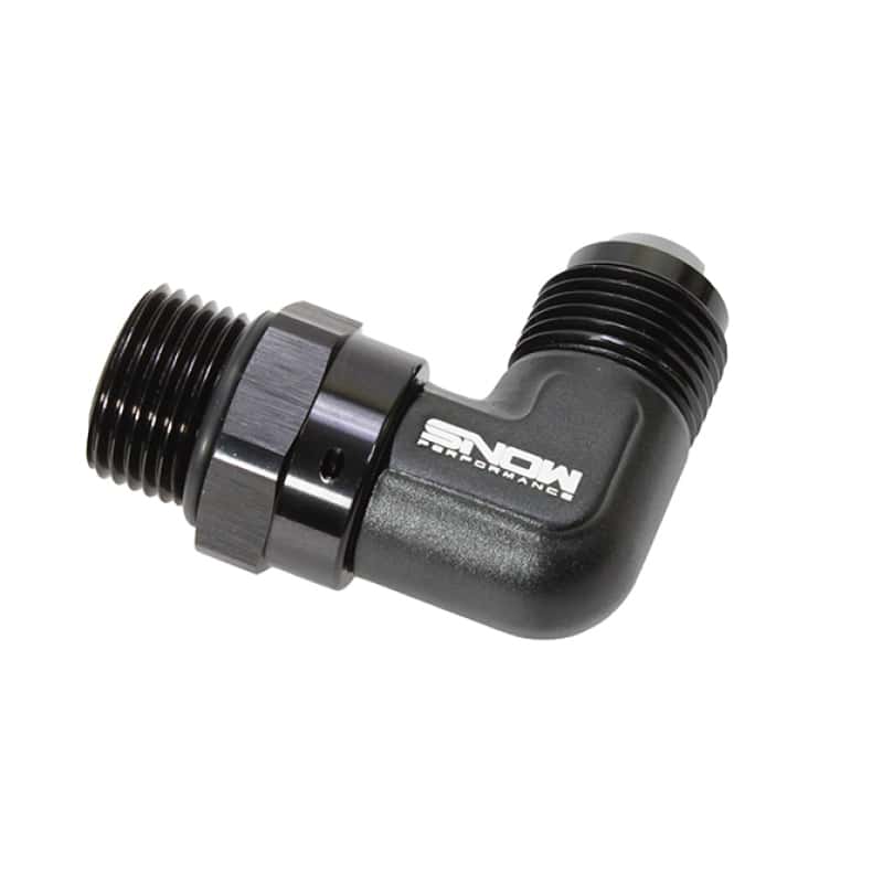 Snow Performance — Snow -10 ORB to -10AN 90 Degree Swivel Fitting (Black) - view 2