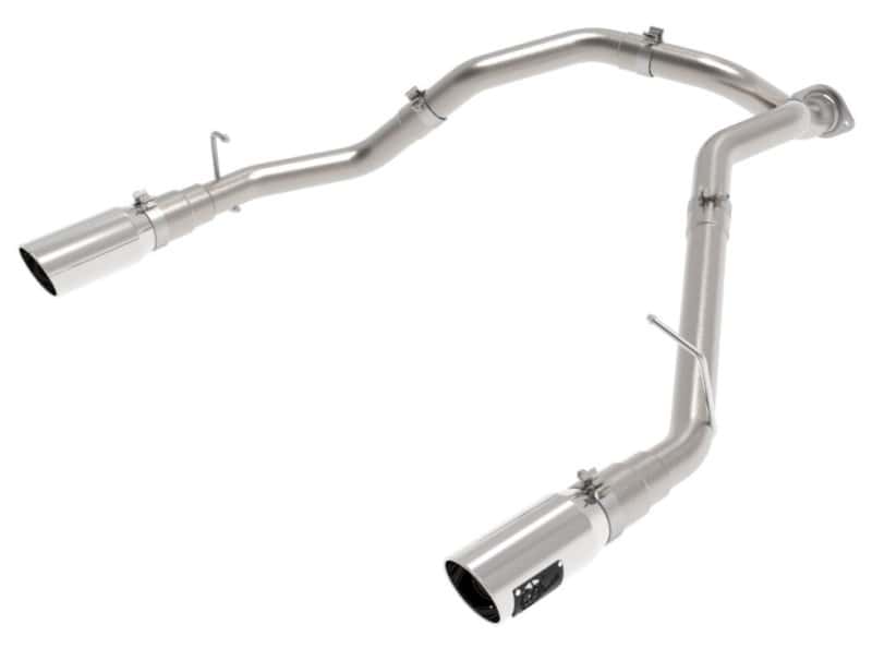 aFe — aFe Large Bore-HD 3in 409SS DPF-Back Exhaust System w/ Polished Tip RAM 1500 20-21 V6-3.0
DPF-Back Exhaust - view 2