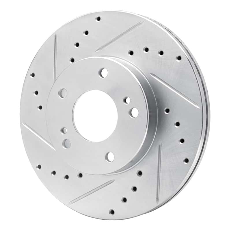 R1 Concepts — R1 89-90 Nissan 300ZX Front Left Drilled & Slotted Silver Brake Rotor
R1 Brake Rotor Drill - view 2