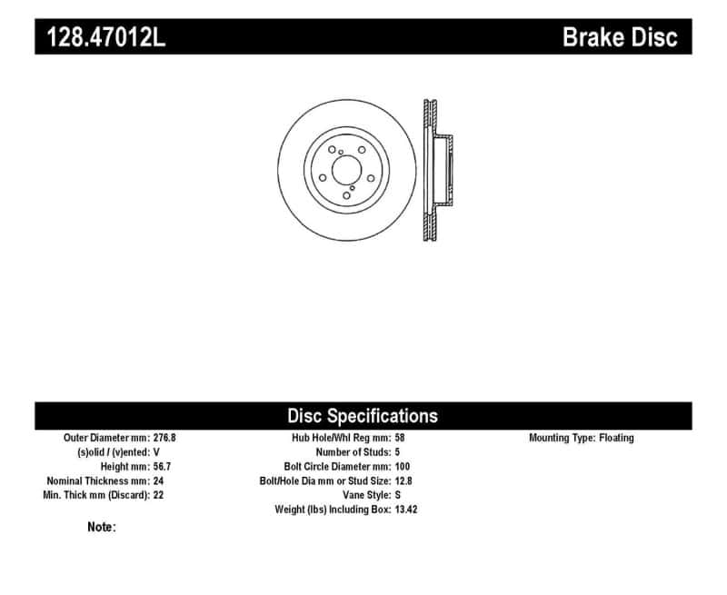 Stoptech — StopTech Drilled Sport Brake Rotor
Cross Drilled Rotor - view 2