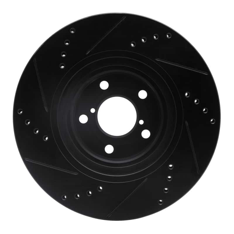 R1 Concepts — R1 04-25 Scion FR-S Front Right Drilled & Slotted Black Brake Rotor
R1 Brake Rotor Drill - view 5