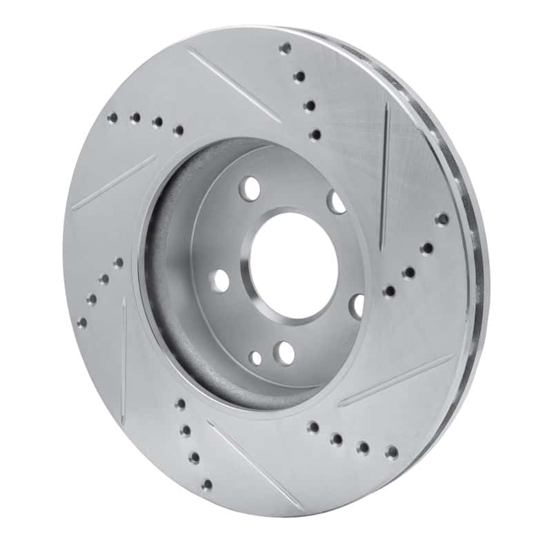 R1 Concepts — R1 03-09 Mercedes-Benz E320 Front Left Drilled & Slotted Silver Brake Rotor
R1 Brake Rotor Drill - view 4
