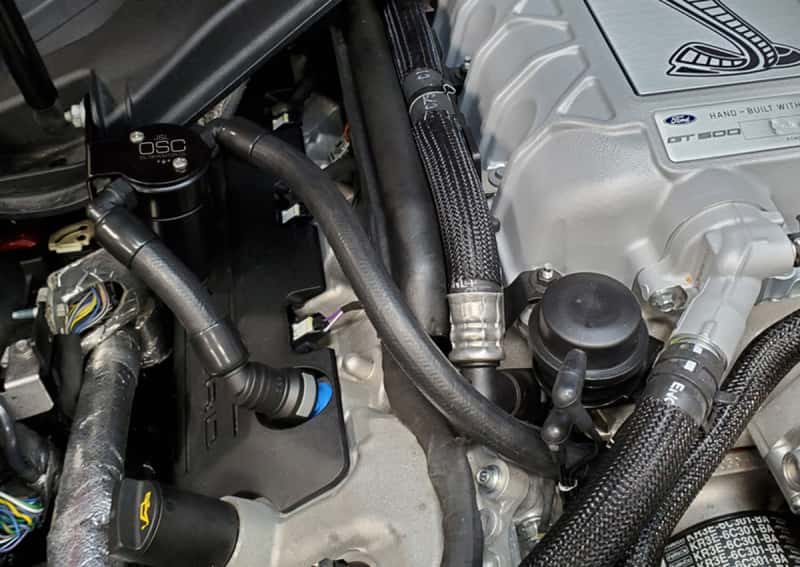J&L — J&L 2020-2022 Ford Mustang GT500 Passenger Side Oil Separator 3.0 - Black Anodized
Oil Separator
3054P-B - view 2
