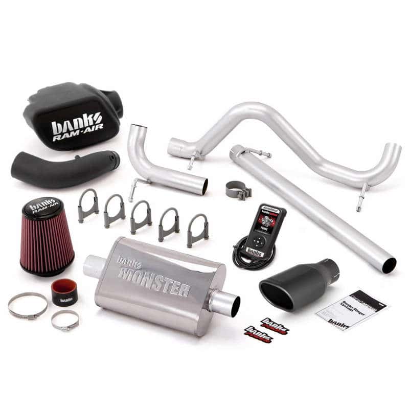 Banks Power — Banks Power 07-11 Jeep 3.8L Wrangler - 2dr Stinger Sys w/ AutoMind - SS Single Exhaust w/ Black Tip
Power/Efficiency Sys
Stinger Bundle - view 1