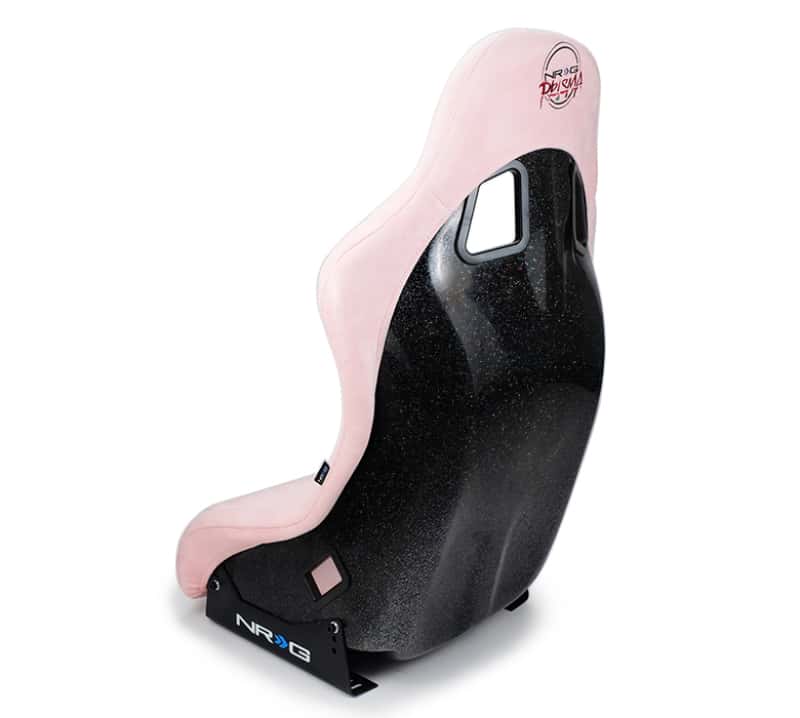 NRG — NRG FRP Bucket Seat Prisma Edition w/ Pearlized Back and Pink Alcantara (Medium) - view 6