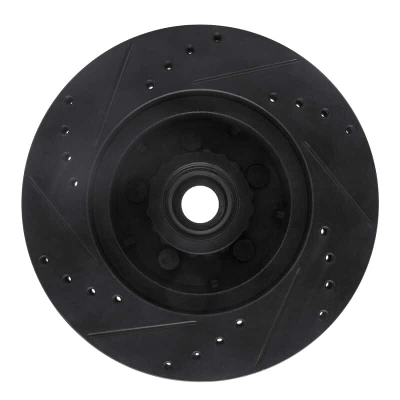 R1 Concepts — R1 71-81 Chrysler New Yorker Front Right Drilled & Slotted Black Brake Rotor
R1 Brake Rotor Drill - view 5