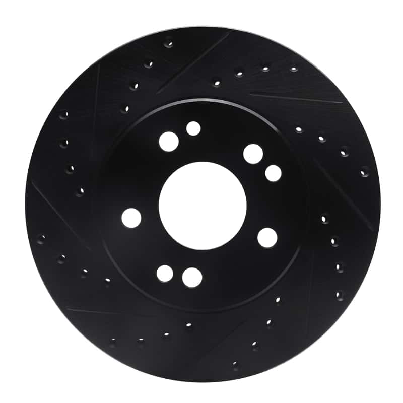 R1 Concepts — R1 84-95 Mercedes-Benz E300 Front Left Drilled & Slotted Black Brake Rotor
R1 Brake Rotor Drill - view 1