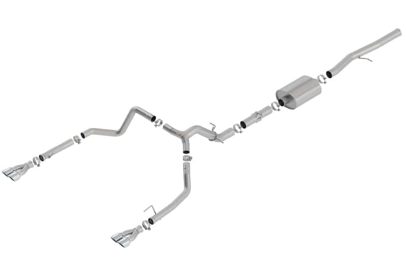Borla — Borla 19 Chevrolet Silverado/GMC Sierra 1500 6.2L SS ATAK Catback Exhaust - Square Chrome Tips
Cat-Back System - view 1