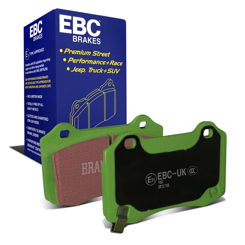 EBC — EBC 12-17 Tesla Model S Electric RWD Greenstuff Rear Brake Pads
Disc Brake Pad - view 2