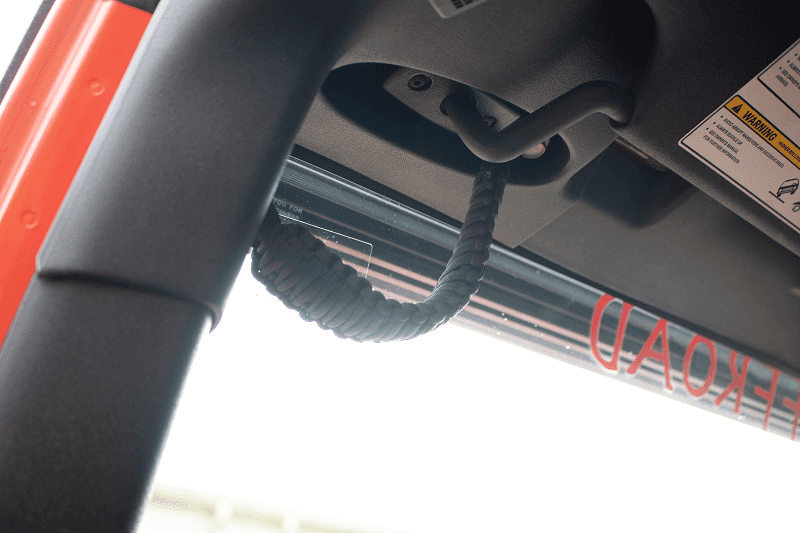 Fishbone Offroad — Fishbone Offroad 07-18 Wrangler JK A Pillar Sound Bar Black Paracord Grab Handles - view 2