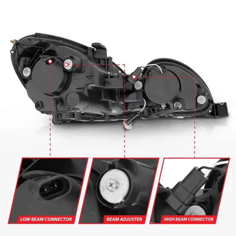 ANZO — ANZO 1998-2005 Lexus Gs300 Projector Headlights w/ Halo Black
Head Light Set
HdLtSet - view 6