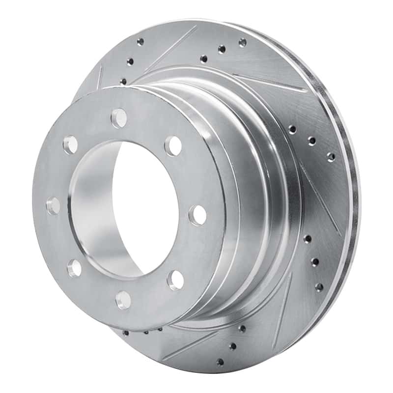 R1 Concepts — R1 03-08 Dodge Ram 2500 Rear Left Drilled & Slotted Silver Brake Rotor
R1 Brake Rotor Drill - view 2