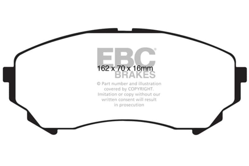 EBC — EBC 08-13 Cadillac CTS 3.6 (315mm Rear Rotors) Ultimax2 Front Brake Pads
Disc Brake Pad - view 1