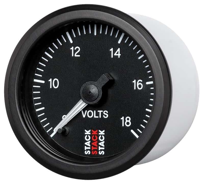 AutoMeter — Autometer Stack 52mm 8-18V Pro Stepper Motor Battery Voltage Gauge - Black
Ga Volt Stpr Blk 18v - view 2