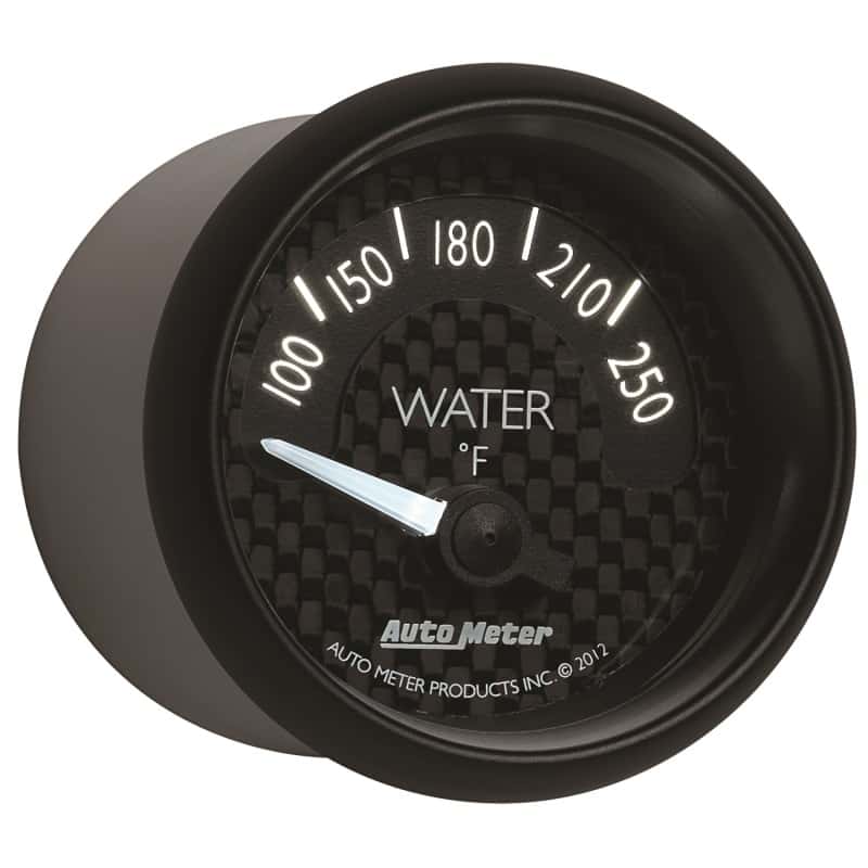 AutoMeter — Autometer GT Series 52mm Short Sweep Electronic 100-250 Deg F Water Temperature
2-1/16" WATER TEMP, - view 12