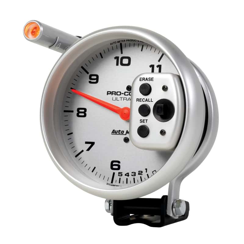 AutoMeter — Autometer Ultra-Lite 5 inch 11000 RPM Dual Range w/ Shift-Lite and Memory Tach
5" TACH, 11,000 RPM, - view 6