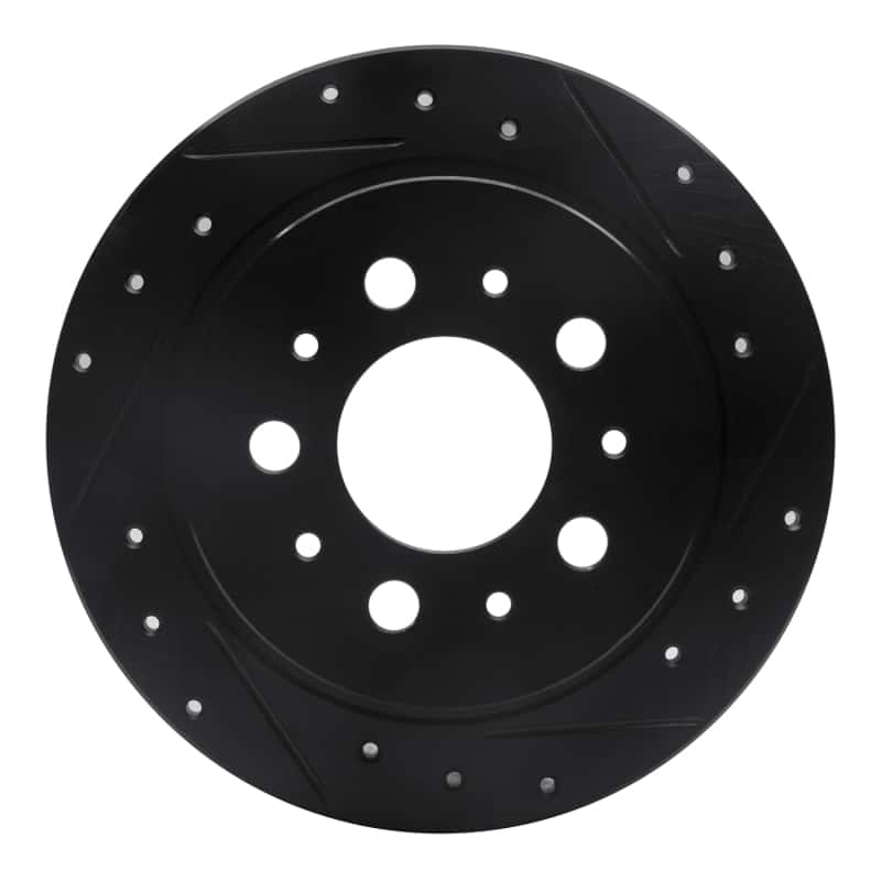 R1 Concepts — R1 95-97 Volvo 960 Rear Right Drilled & Slotted Black Brake Rotor
R1 Brake Rotor Drill - view 1