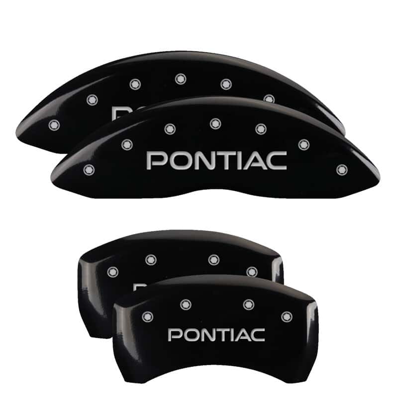 MGP — MGP 4 Caliper Covers Engraved Front & Rear Pontiac Black finish silver ch
Caliper Covers - view 1
