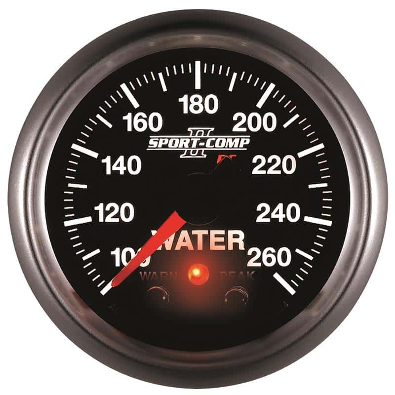 AutoMeter — Autometer Sport-Comp II 52.4mm 100-260 Deg F Water Temp Peak & Warn w/ Electronic Control Gauge
2-1/16" WATER TEMP, - view 5