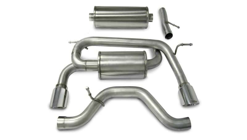 CORSA Performance — Corsa 2006-2008 Hummer H3 3.5L Polished Sport Cat-Back Exhaust
Exhaust - view 3