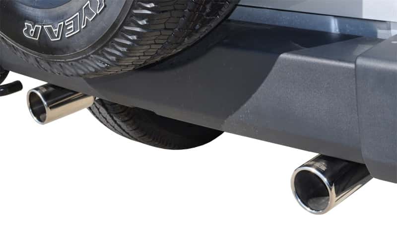CORSA Performance — Corsa 2007-2011 Jeep Wrangler 3.8L/12-14 Wrangler 3.6L Polished Sport Axle-Back Exhaust
Exhaust - view 7