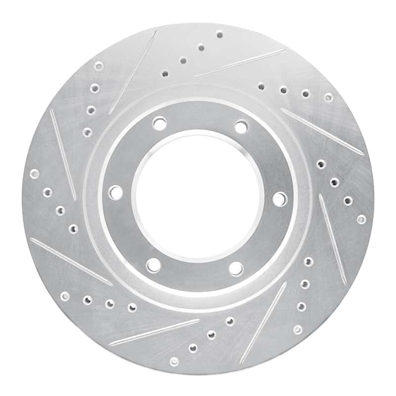 R1 Concepts — R1 93-97 Lexus LX450 Front Left Drilled & Slotted Silver Brake Rotor
R1 Brake Rotor Drill - view 1