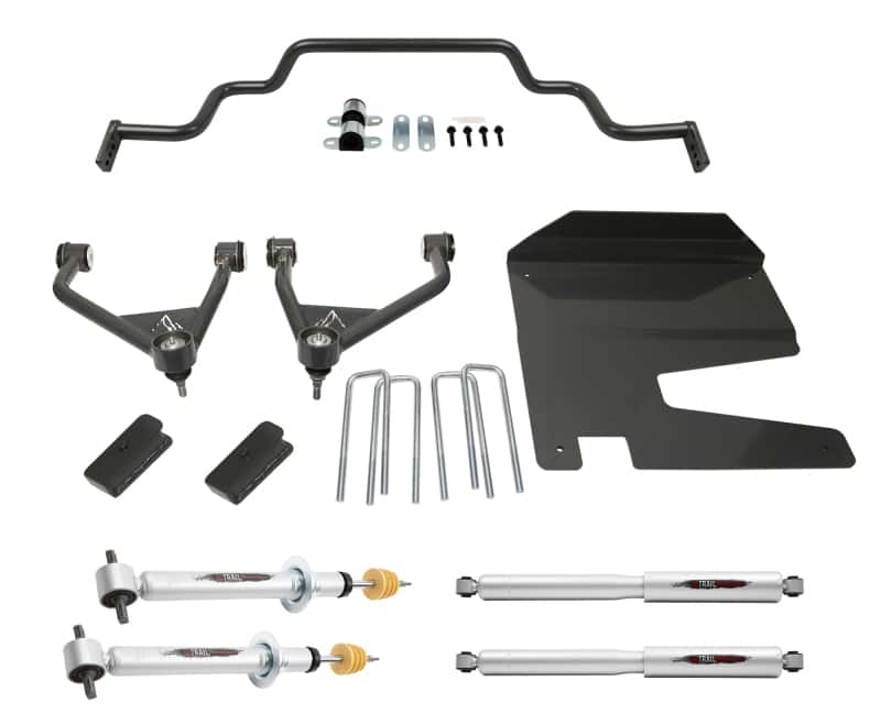 Belltech — Belltech 19-20 Silverado / Sierra 4wd 4in Lift Kit with Front Sway Bar
LIFT KIT - view 1