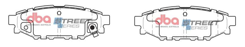 DBA — DBA 13-16 Scion FR-S (Solid Rear Rotor) Street Series Rear Brake Pads
Brake Pad - view 1