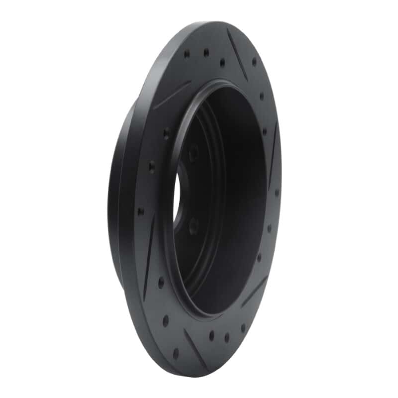 R1 Concepts — R1 88-95 Chrysler New Yorker Rear Left Drilled & Slotted Black Brake Rotor
R1 Brake Rotor Drill - view 4