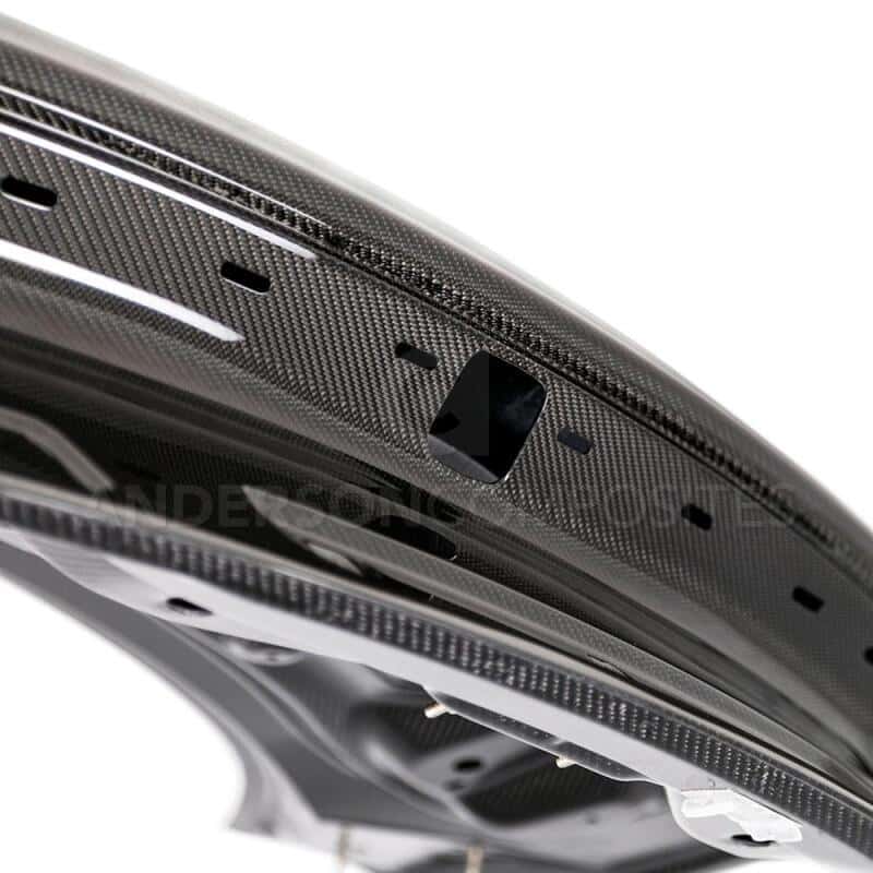Anderson Composites — Anderson Composites 15-18 Ford Mustang Type-OE Double Sided Carbon Fiber Decklid - view 7