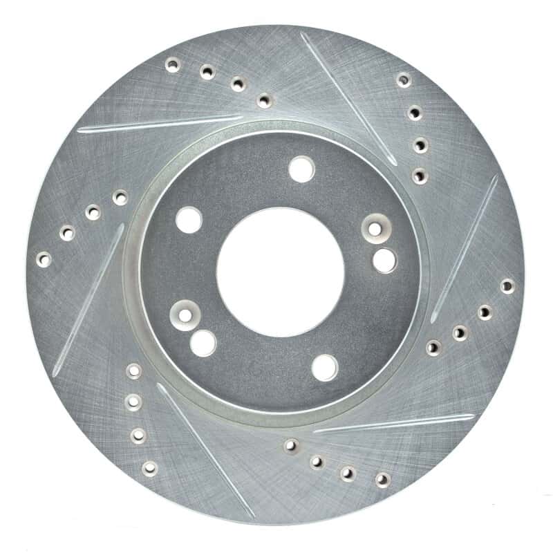 R1 Concepts — R1 15-25 Hyundai Kona EV Front Right Drilled & Slotted Silver Brake Rotor
R1 Brake Rotor Drill - view 1