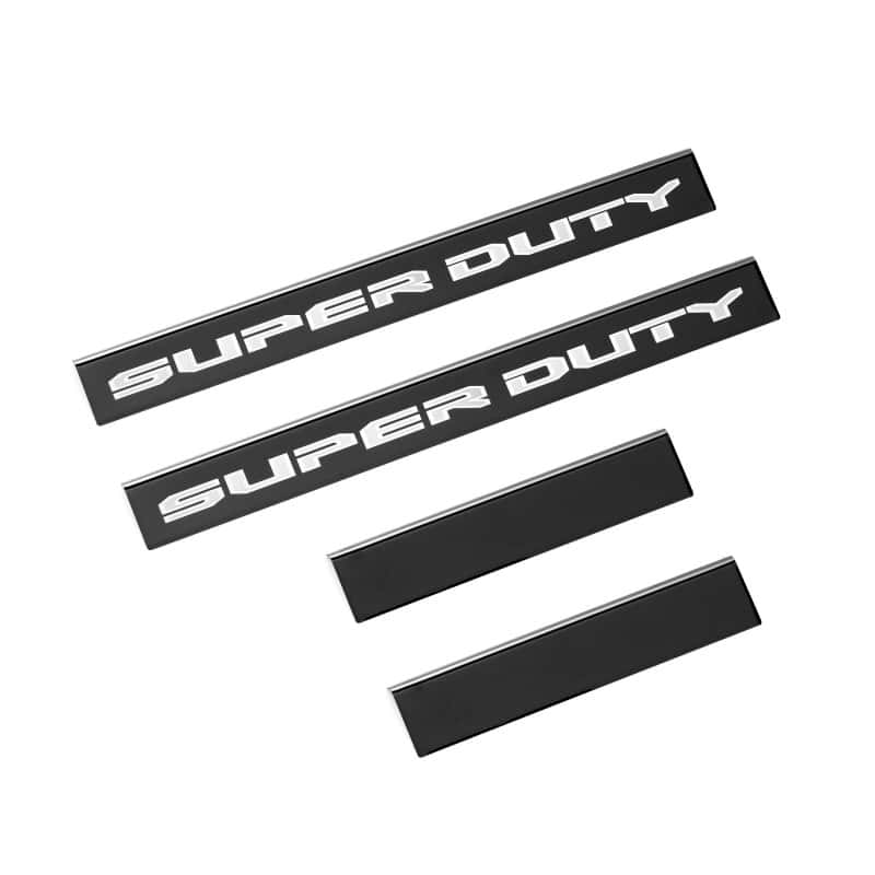 Putco — Putco 99-16 Ford SuperDuty Crew Cab w/ SUPERDUTY Etching (4pcs) Black Platinum Door Sills
DoorSillProtSet - view 7