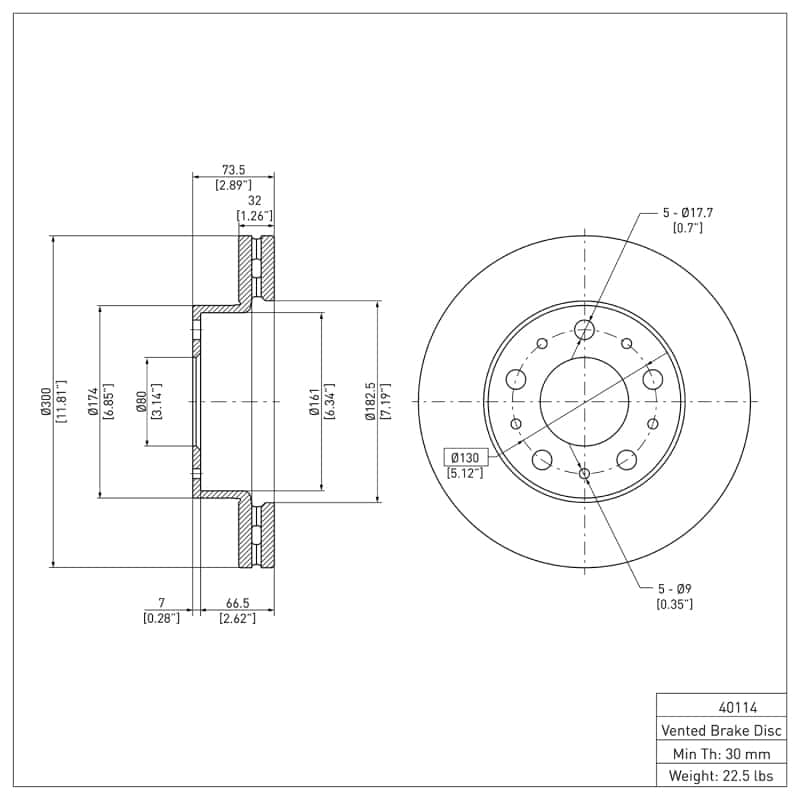DFC — DFC 14-25 Ram ProMaster 1500 Front GeoSPEC Coated Rotor
DFC Brake Rotor - view 6