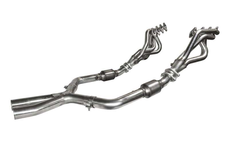 Kooks Headers — Kooks 05-10 Ford Mustang GT Manual 1 5/8in x 2 1/2in SS Long Tube Headers and OEM Catted SS X Pipe
1-5/8in. w/X-Pipe
1-5/8" w/ X-Pipe - view 3