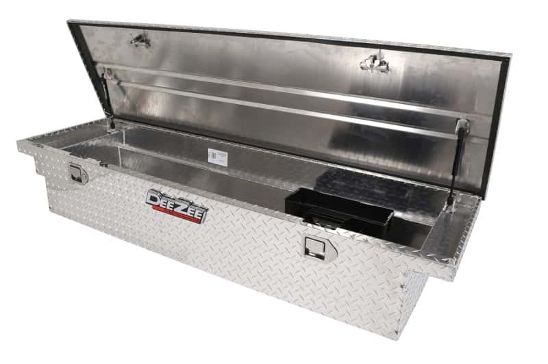 Dee Zee — Dee Zee Universal Tool Box - Red Crossover - Single Lid BT Alum
ToolBxTrkBedRTR - view 5