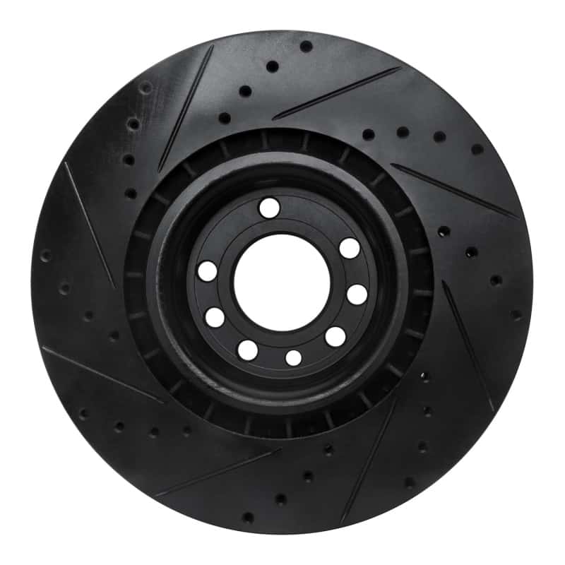R1 Concepts — R1 08-11 Saab 9-3 Front Right Drilled & Slotted Black Brake Rotor
R1 Brake Rotor Drill - view 5