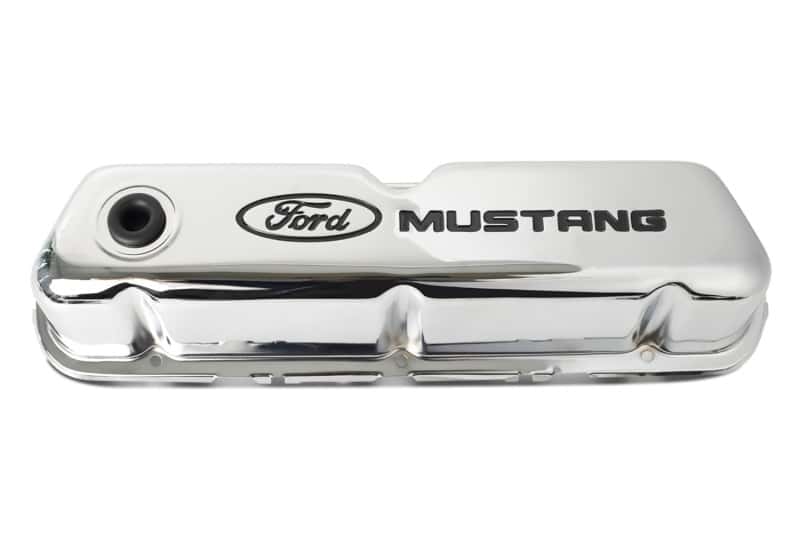 Ford Racing — Ford Racing Ford Mustang Logo Stamped Steel Chrome Valve Covers
Valve Cover Set - view 10