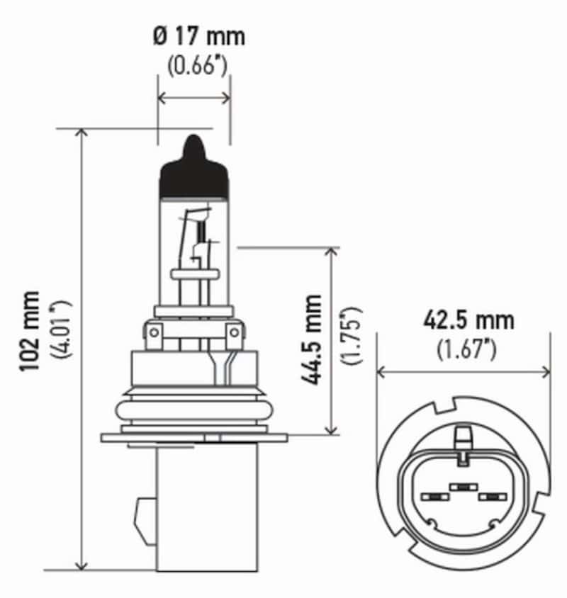 Hella — Hella Bulb 9007 12V 65/55W Px29T Long Life
9007LL Halogen Bulb - view 3