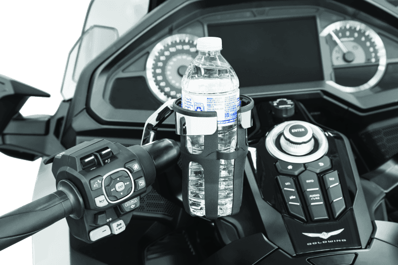 Kuryakyn — Kuryakyn Reflex Drink Holder Honda Goldwing DCT Handlebar Left Side Mount Chrome - view 2
