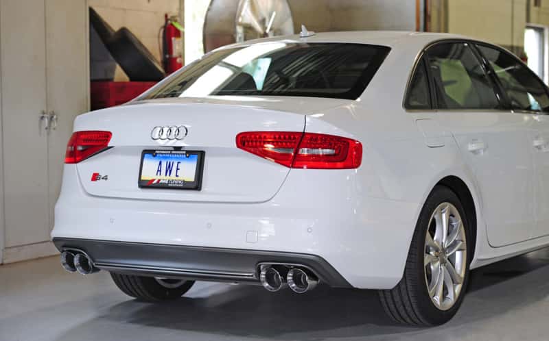 AWE Tuning — AWE Tuning Audi B8.5 S4 3.0T Track Edition Exhaust - Chrome Silver Tips (102mm)
Track Exhaust - view 2