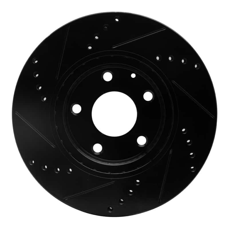 R1 Concepts — R1 14-24 Mazda 3 Front Right Drilled & Slotted Black Brake Rotor
R1 Brake Rotor Drill - view 5