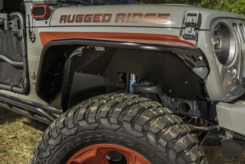 Rugged Ridge — Rugged Ridge Inner Fender Liners Frnt Aluminum Black 18-20 Jeep Wrangler JL
OFFROAD_FENDERFLARES
Fender Liner - view 17
